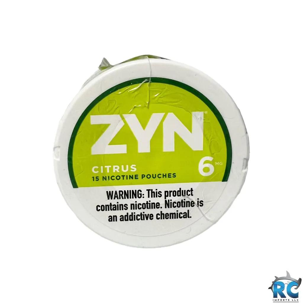 TB NICOTINE ZYN POUCHES CITRUS RC Imports
