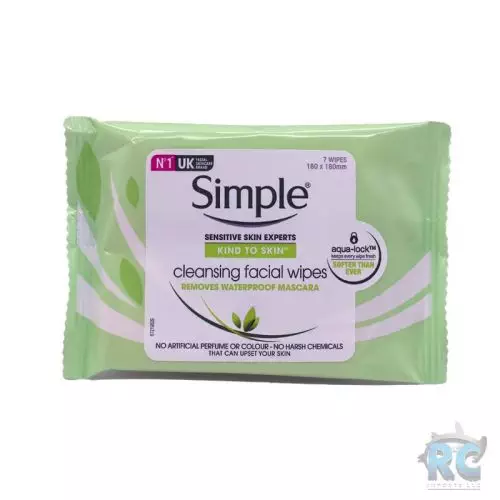 SIMPLE - CLEANSING FACIAL WIPES - KIND TO SKIN