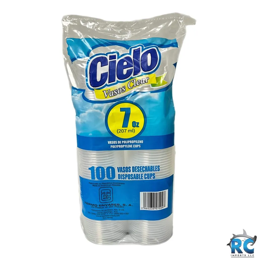 DB VASO PLASTICO CIELO 7oz RC Imports